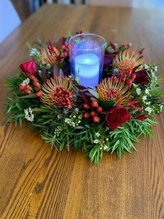 Christmas Wreath - Inkberry Flowers